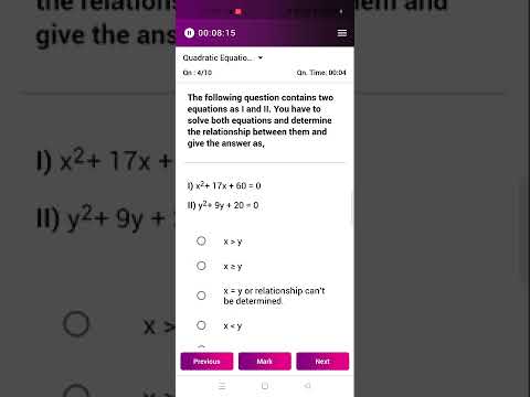 Quant quiz Rank 1 |Quadratic equations #bank #bankpo