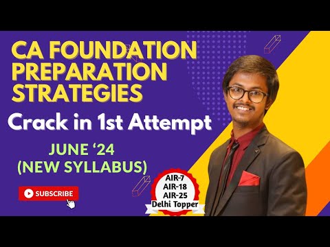 Crack CA Foundation in first attempt under new syllabus |Preparation Strategies |CA Aman Karn |#icai