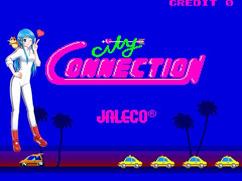 City Connection Playthrough (Arcade) - MAME 0.263