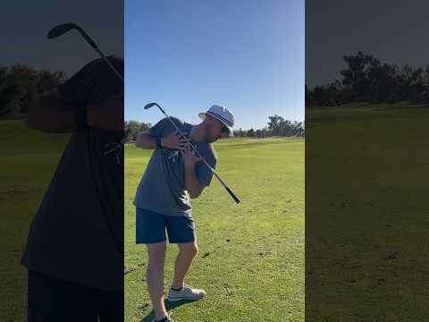 Fix your slice by improving your shoulder tilt #golf #golfswing #golftips #simplegolftips