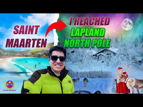 I REACHED NORTH POLE from SAINT MAARTEN - 28 HOURS FLIGHT !! 😱😍🇫🇮