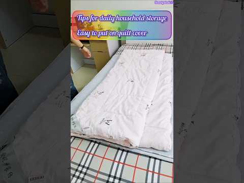 Tips for Daily Home Storage Solutions That Simplify the Use of Quilt Covers #shorts