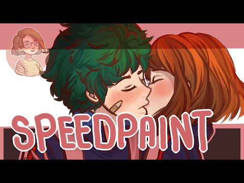 Midoriya x Ochako BNHA [ SPEEDPAINT ] - Miiry RITO