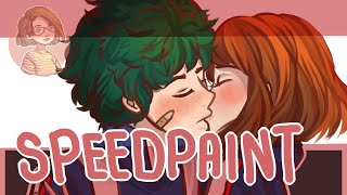 Midoriya x Ochako BNHA [ SPEEDPAINT ] - Miiry RITO