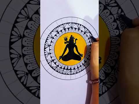 Lord Shiva mandala art... #mandalarts #mandalaart #shortsfeed #shorts #shortvideo #shortsfeed