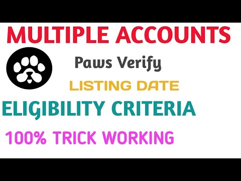 Paws Multiple Account|Paws Update|paws Verify Task|Paws Verification kase krye |Paws Listing|Paws