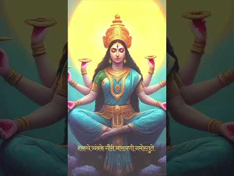 Durga Maa Mantra सर्व मंगल मांगल्ये शिवे सर्वार्थ साधिके।#durgamantra #durgapuja #maadurgastatus