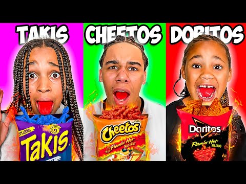 Cali's LAST to STOP EATING SPICY CHIPS Challenge