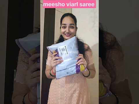 meshoo viarl saree 🥻 review  #meshoo #trending #saree #review