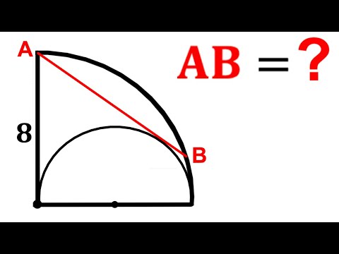 Can you calculate the AB length? | (Trigonometry) | #math #maths | #geometry