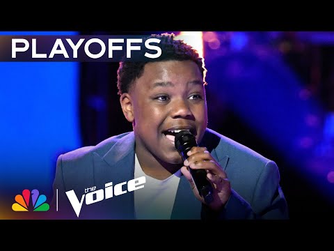 14-Year-Old Jaukeem Fortson's Powerful Performance of "Man in the Mirror" | The Voice Playoffs