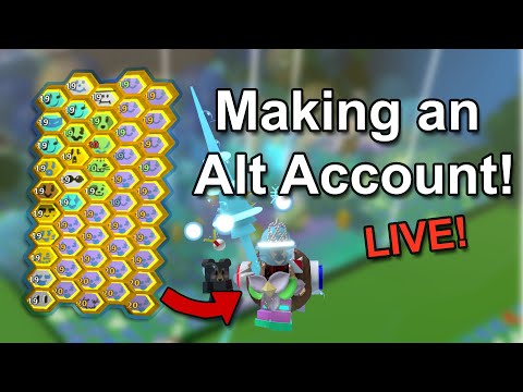 🔴Level 16 on the Alt! (Alt Account Grinding) | Bee Swarm Simulator