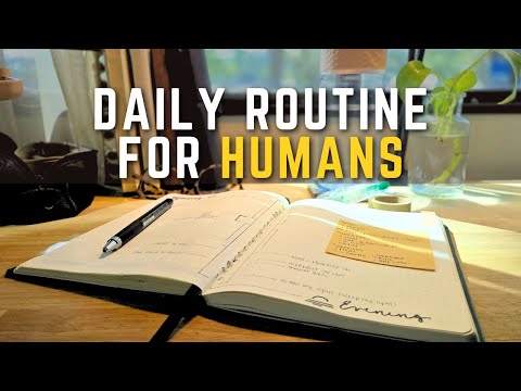 How to create a daily routine for humans ( With a job )  🙌📒✏️