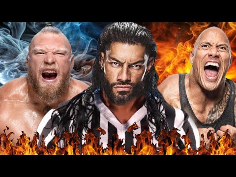 The Rock vs Brock Lesnar ft Roman Reigns  as REFREE in Smackdown Highlights Today - WWE 2024 Live