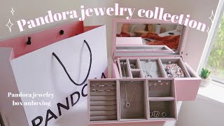 PANDORA JEWERLY COLLECTION + pandora jewerly box unboxing🌷💍