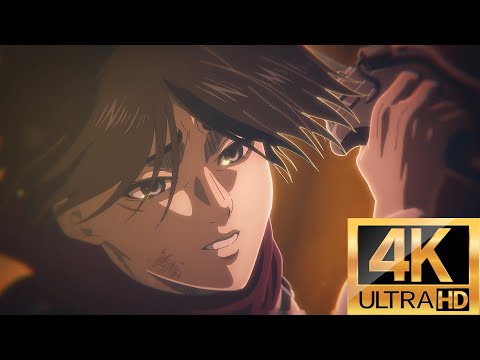 Mikasa kills Eren | 4k | 60FPS | Shingeki No Kyojin