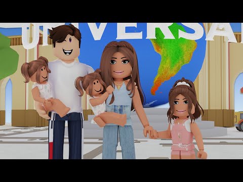 TAKING THE FAMILY TO UNIVERSAL STUDIOS IN BLOXBURG!! Roblox Family Roleplay