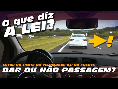 FAIXA DA ESQUERDA: dar ou não passagem? QUEM TEM RAZÃO? O que diz a lei? Qual a preferência?