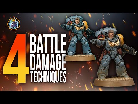 4 Amazing Battle Damage Techniques for your Warhammer | 40K | Duncan Rhodes