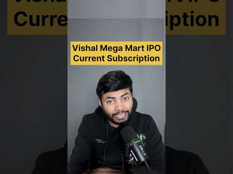 Vishal Mega Mart IPO Subscription Status🔥Latest IPO GMP #ipo #buyback #shortsfeed