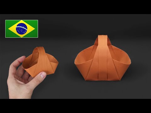 Como fazer uma Cestinha de Papel - Tutorial de Origami