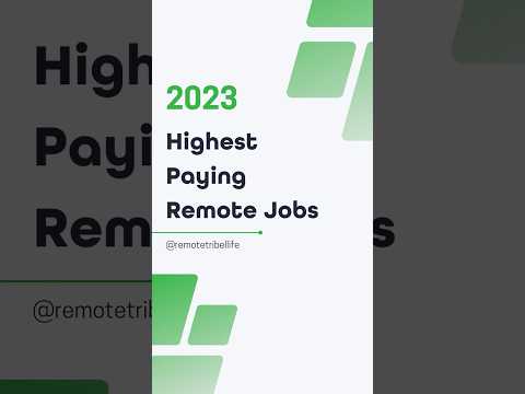 Awesome BEST paying 👨🏽‍💻 remote jobs in 2023 😱