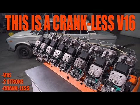 The Crank-Less Two-Stroke V16: A Quirky Engineering Marvel