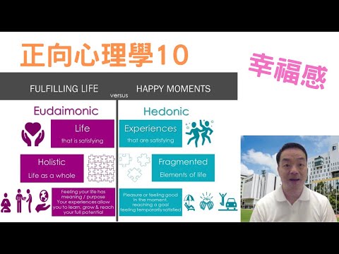 正向心理學10: #幸福感#eudaimonia #happiness #positivepsychology