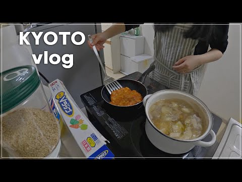 [Japa vlog]  Kyoto / Kimchi Pancake / Pork Radish soup / Korean couple living in Japan