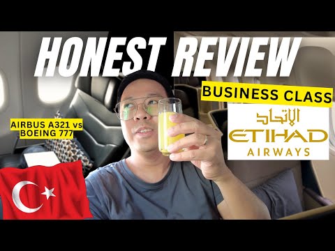 FIRST TIME FLYING BUSINESS CLASS w/ Etihad Airways Honest Review : Airbus vs Boeing Travel Vlog 2024