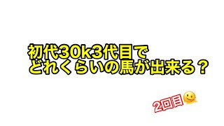 【スタホ4 】(リベンジ)初代30kで3代目はどのくらいの素質が出来るのか？