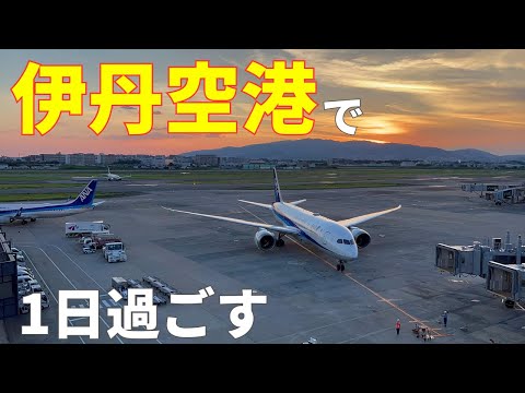 【4K】24 hours tour of Itami Airport in Tokyo ✈️🇯🇵 [Japan Sightseeing Travel Vlog]