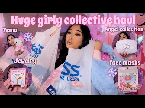 GIRLY WINTER COLLECTIVE HAUL | Temu, Ross, & forever 21 x hello kitty angel collection