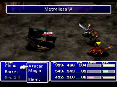 Final Fantasy VII - Prueba de batalla en HD