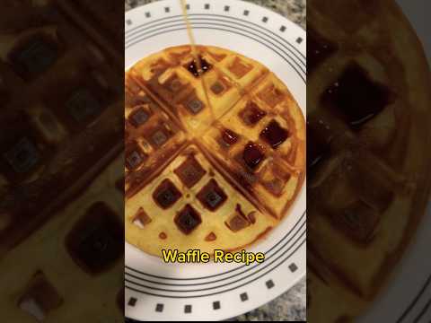 Waffle 🧇 Breakfast #recipe #asmrfood #shorts