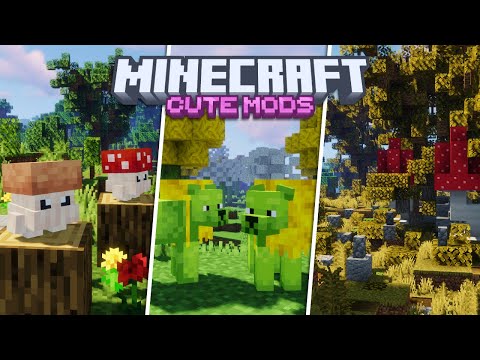 Cute and Adorable Minecraft Mods you HAVE to try! 🍄🌼