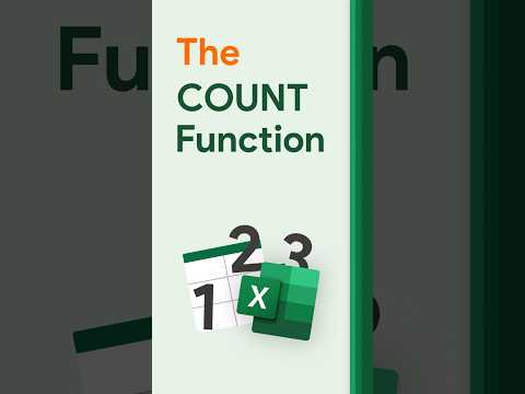 How to use the COUNT FUNCTION on Excel [Quick Tutorial]