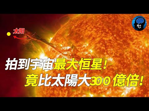 宇宙已知最大恒星！拍到了真實圖像！碾壓100億倍太陽大小的R1361,距地球約16萬光年！它的體積超出你的想像！【脑洞大大大】#恒星 #宇宙