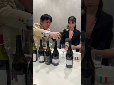 葉山考太郎さん・紫貴あきさんに試飲していただきました！人気No1白ワイン「メリディアーノ」