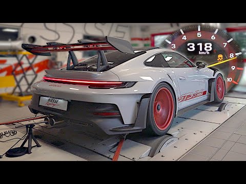 Porsche 992 GT3 RS feat. FULL Dundon Megaphone Inconel exhaust sounds AMAZING | 300+km/h DYNO Pulls!