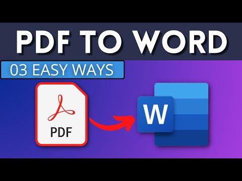 How to convert PDF to Word || 3 Ways to Edit PDF