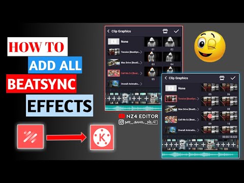 How To Add All Beatsync Effects In Kinemaster || NZ4 EDITOR || #kinemasterediting #beatsync #editor