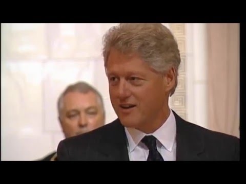 President Bill Clinton first state visit by an american president to Norway 11-1-1999