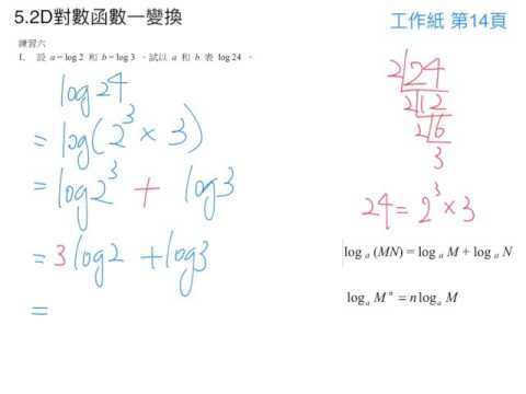 5.2D對數函數一變換