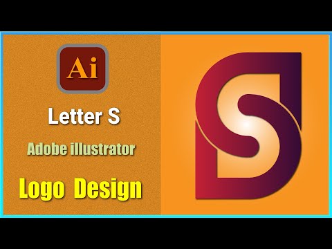 How to Design a Modern S Letter Logo in Illustrator || Negative Space Logo