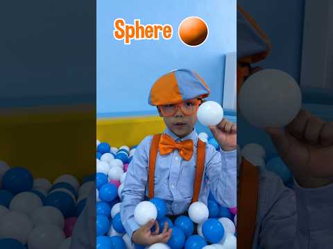 Help Kid Blippi Find Shapes at the Indoor Playground! #blippi #shorts