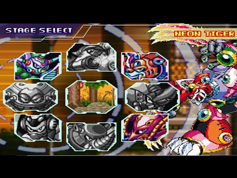 MegaMan X3: Zero Playable V4.4 ~ 100% Part 7 (Neon Tiger) 4K