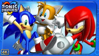 Sonic Heroes ⁴ᴷ Full Playthrough 100% (All A Ranks, 120 Emblems, & Super Hard Mode)