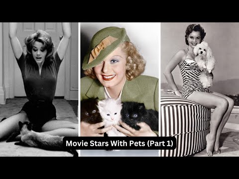 Wonderful Vintage Photos of Classic Movie Stars Spending Time With Their Pets (Part 1)