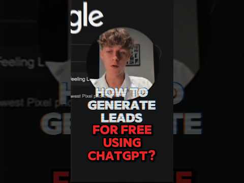 Unlimited FREE Leads Using ChatGPT🤯🔥 #shorts